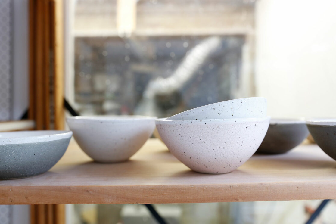 Hand made textured bowls